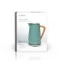 Nedis Wasserkocher / 1.7 l / Soft-Touch / Grün / Um 360 Grad drehbar / Verdecktes Heizelement / Strix® Controller / Boil-dry protection