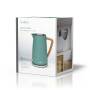 Nedis Wasserkocher / 1.7 l / Soft-Touch / Grün / Um 360 Grad drehbar / Verdecktes Heizelement / Strix® Controller / Boil-dry protection