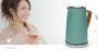 Nedis Wasserkocher / 1.7 l / Soft-Touch / Grün / Um 360 Grad drehbar / Verdecktes Heizelement / Strix® Controller / Boil-dry protection