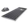 Dell KM7321W - Full-size (100%) - RF Wireless + Bluetooth - QWERTZ - Grey - Titanium - Mouse included