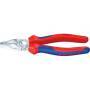 KNIPEX 03 05 180 - Lineman's pliers - 1.6 cm - Steel - Plastic - Blue/Red - 18 cm