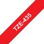Brother SCHRIFT WEISS   / BAND ROT (TZE435 PRÄGEBAND12MM)