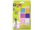 STAEDTLER Modelliermasse 'Fimo kids' Colour Pack Fancy 6er Kartonetui
