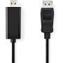 Nedis CCGB37100BK20 - 2 m - DisplayPort - HDMI Type A (Standard) - Male - Male - Straight