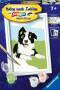 Ravensburger CreArt 23759 - Border Collie Welpe - Malen nach Zahlen Hund für Kinder ab 7 Jahre