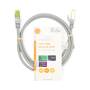 Nedis CAT7-Netzwerkkabel / S/FTP / RJ45 Stecker / RJ45 Stecker / 1.00 m / Snagless / Rund / LSZH / Grau / Label