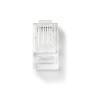Nedis RJ45-Stecker / RJ45 Pass Through / Stranded UTP CAT5 / Gerade / Vergoldet / 10 Stück / Polycarbonate / Transparent / Box