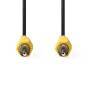 Nedis Composite-Videokabel / RCA / RCA / Vernickelt / 480p / 5.00 m / Rund / PVC / Schwarz / Label