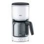 Braun KF 3120 WH - Drip coffee maker - Ground coffee - 1000 W - White