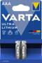 Varta 06103 - Single-use battery - AAA - Lithium - 1.5 V - 2 pc(s) - 1100 mAh