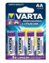 Varta MIGNON LITHIUM 1,5 V      4XAA (6106301404      4STK)