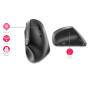 Cherry MW 4500 Wireless 45 Degree Mouse - Black - USB - Right-hand - Vertical design - Optical - RF Wireless - 1200 DPI - Black