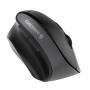 Cherry MW 4500 LEFT Wireless 45 Degree Mouse - Black - USB - Left-hand - Optical - RF Wireless - 1200 DPI - Black - Grey