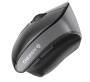 Cherry MW 4500 LEFT Wireless 45 Degree Mouse - Black - USB - Left-hand - Optical - RF Wireless - 1200 DPI - Black - Grey