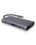 ICY BOX IB-DK4040-CPD - Wired - USB 3.2 Gen 1 (3.1 Gen 1) Type-C - 100 W - 3.5 mm - 10,100,1000 Mbit/s - Anthracite - Black