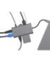 ICY BOX IB-DK4040-CPD - Wired - USB 3.2 Gen 1 (3.1 Gen 1) Type-C - 100 W - 3.5 mm - 10,100,1000 Mbit/s - Anthracite - Black