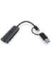 ICY BOX IB-LAN301-C3 USB Type-C / Type-A zu LAN Kabel und Adapter -Computer-