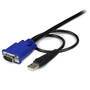 STARTECH.COM 10 ft Ultra Thin USB VGA 2-in-1 KVM Cable (SVECONUS10)