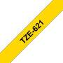 Brother SCHRIFT SCHWARZ / BAND GELB (TZE621 PRÄGEB.   9MM)