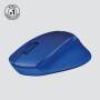 Logitech M330 Silent Plus blau Mäuse PC -kabellos-