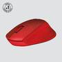 Logitech M330 Silent Plus - Right-hand - Mechanical - RF Wireless - 1000 DPI - Red
