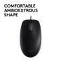 Logitech B110 Silent - Ambidextrous - Optical - USB Type-A - 1000 DPI - Black