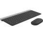 Logitech MK470 - Full-size (100%) - USB - QWERTZ - Graphite - Mouse included