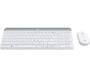 Logitech MK470 - Full-size (100%) - USB - QWERTZ - White - Mouse included