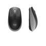 Logitech M190 Full-Size Wireless Mouse - Ambidextrous - Optical - RF Wireless - 1000 DPI - Black - Grey