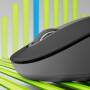 Logitech Signature M650 L Wireless Mouse - Left-hand - Optical - RF Wireless + Bluetooth - 2000 DPI - Graphite