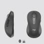 Logitech Signature M650 L Wireless Mouse - Left-hand - Optical - RF Wireless + Bluetooth - 2000 DPI - Graphite