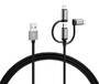 Varta Ladekabel 3in1 USB-A auf Micro-USB/USB-C/Light. 2m sw (57937101111)