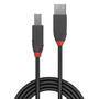 LINDY USB 2.0 Kabel Typ A/B Anthra Line M/M 3m schwarz (36674)