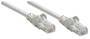 Intellinet Network Patch Cable - Cat5e - 1m - Grey - CCA - U/UTP - PVC - RJ45 - Gold Plated Contacts - Snagless - Booted - Lifetime Warranty - Polybag - 1 m - Cat5e - U/UTP (UTP) - RJ-45 - RJ-45