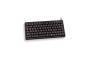 Cherry Slim Line Compact-Keyboard G84-4100 - Keyboard - Laser - 86 keys QWERTZ - Black