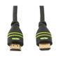 TECHLY HDMI High Speed mit Ethernet Anschlusskabel 5m schwarz 3fach geschirmt HDMI 19pol.Stecker auf