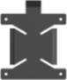 IIYAMA Mounting Kit VESA f. Mini-PC MDBRPCV07 black retail (MD BRPCV07)