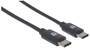 MANHATTAN USB 2.0 Typ C-Kabel C-Stecker/C-Stecker 2m schwarz (354875)