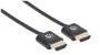MANHATTAN HDMI-Kabel ultradünn mit Ethernet 1 m. schwarz (394352)