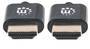 MANHATTAN HDMI-Kabel ultradünn mit Ethernet 1 m. schwarz (394352)
