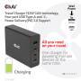 Club 3D TRAVEL CHARGER 132W GAN TECHNOLOGY FOURPORT USB TYPE-A AND -C POWER DELIVERY(PD) 3.0 SUPPORT