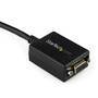 StarTech.com DisplayPort to VGA Video Adapter Converter - 0.225 m - 1920 x 1200 pixels - 1080p - Black - Active video converter - CE - FCC - REACH