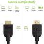 Techly HDMI 4K 60Hz High Speed Anschlusskabel mit Ethernet schwarz 1 m - Cable - Audio/Multimedia