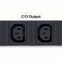 Intellinet 19" Intelligent 8-Port PDU - 19" Rackmountable C13 Intelligent Power Distribution Unit; Monitors Power - Temperature and Humidity (Euro 2-pin plug) - Metal - Black - 8 AC outlet(s) - C13 coupler - IEC320 C20 - FCC - CE