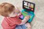 Fisher-Price Lernspaß Homeoffice Laptop Spielzeug mit Smart Stages Lerninhalten ABC Zahlen ab 6M