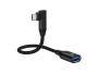 CONCEPTRONIC Adapter USB-C3.2 90°->USB-A3.0   10Gbs 0.15m sw (ABBY19B)