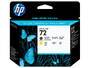 HP Inc. HP 72       Gelb Mattschwarz    Druckkopf (C9384A)