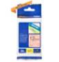 Schriftbandkassette Brother 12mm signal orange/schwarz (TZEB31)