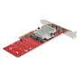 StarTech.com Dual M.2 PCIe SSD Adapter Card - x8 / x16 Dual NVMe or AHCI M.2 SSD to PCI Express 3.0 - M.2 NGFF PCIe (M-Key) Compatible - Supports 2242 - 2260 - 2280 - JBOD - Mac & PC - PCIe - M.2 - PCI 3.0 - Red - 3336103 h - CE - FCC - TAA - REACH