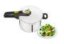TEFAL P25307 - 6 L - Ceramic - Gas - Halogen - Induction - Sealed plate - Black - Stainless steel - 22 cm - Stainless steel - 450 mm